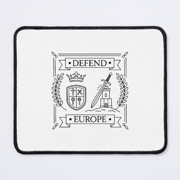 Item preview, Laurel Wreath Defend Europe Line Drawing designed and sold by hakobyans.