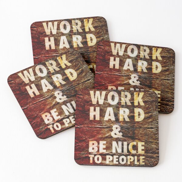 Item preview, Work Hard , Be Nice To People, Text Art designed and sold by NickDedidis.