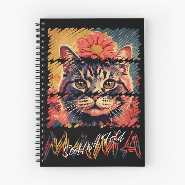 Item preview, Scottish Fold Mama Pop Art Flowers with Cute Cat Lover Gift for Pet Owners Animal Lovers designed and sold by Hype & Hue.