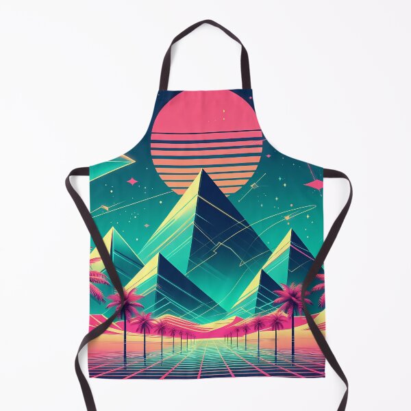 Item preview, Cool Neon Punk 80s Piramids Landscape 008 designed and sold by JohnnyVillas.
