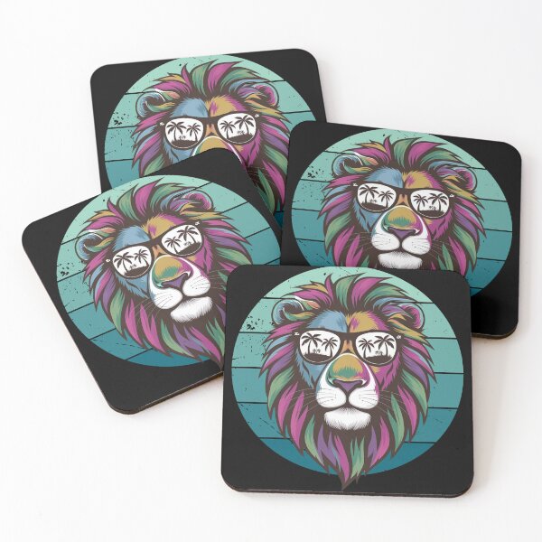 Item preview, Lion in Sunglasses, Lion, Colorful Lion, Lion with Sunglasses,  Summer Vibes, Lion Art, Summer Lion designed and sold by KolorellaS.