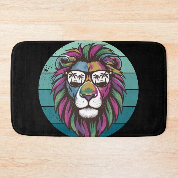Item preview, Lion in Sunglasses, Lion, Colorful Lion, Lion with Sunglasses,  Summer Vibes, Lion Art, Summer Lion designed and sold by KolorellaS.