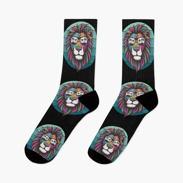 Item preview, Lion in Sunglasses, Lion, Colorful Lion, Lion with Sunglasses,  Summer Vibes, Lion Art, Summer Lion designed and sold by KolorellaS.