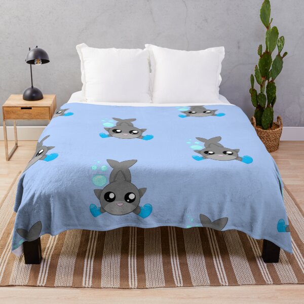 Item preview, Stylish shark! dark blue background designed and sold by CreationsByFey.