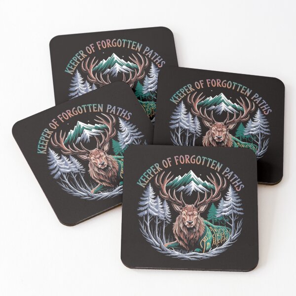 Item preview, Keeper of Forgotten Paths Mystical Runic Guardian Stag Artwork designed and sold by Slavicsoul.