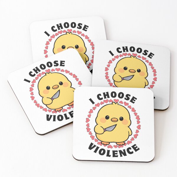 Item preview, Cute duck - I chose violence  designed and sold by FarieArt.