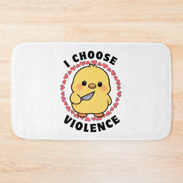 Item preview, Cute duck - I chose violence  designed and sold by FarieArt.