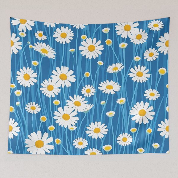 Artikelvorschau, Gänseblümchen-Blumenmuster A-Linien Kleid entworfen und verkauft von FestivityFinds.