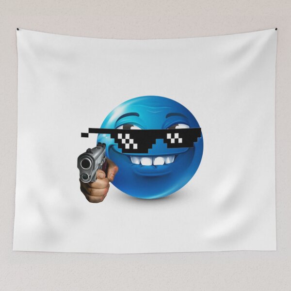 Item preview, Blue Emoji Cheeky Face Revamp designed and sold by Iyannablossoms.