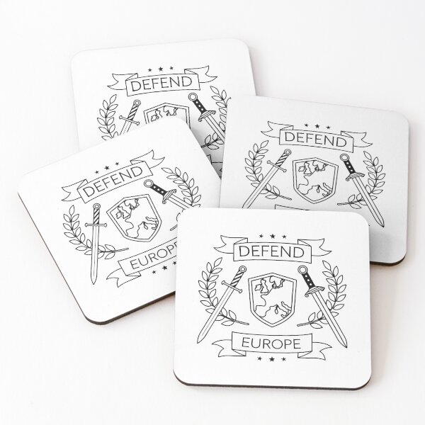 Item preview, Minimalist Defender of Europe Line Art Emblem designed and sold by hakobyans.