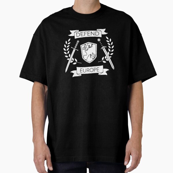 Item preview, Minimalist Defender of Europe Line Art Emblem designed and sold by lyovajan.