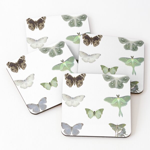 Artikelvorschau, Hübscher Schmetterlings- und Motten-Aufkleberbogen entworfen und verkauft von BrontesWhimsyStore.