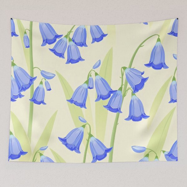 Artikelvorschau, Wiederholendes Frühlings-Bluebell-Muster A-Linien Kleid entworfen und verkauft von FestivityFinds.