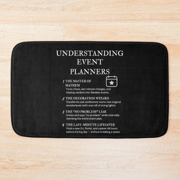 Item preview, Understanding Event Planners – Funny Chaos Coordinator Humor – Black designed and sold by PsyFlow35.