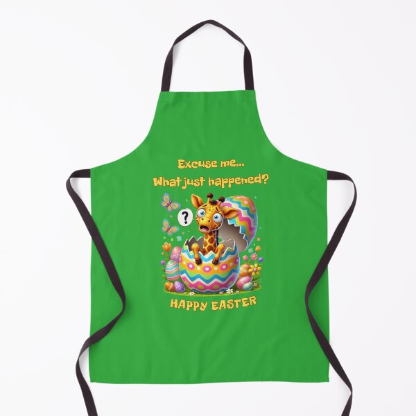 Item preview, Excuse Me… What Just Happened? – Funny Easter Giraffe designed and sold by Don't Crack Art.