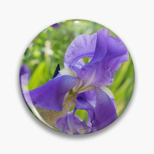 Item preview, Purple Iris Blooms Garden Edge designed and sold by Georgia Mizuleva.