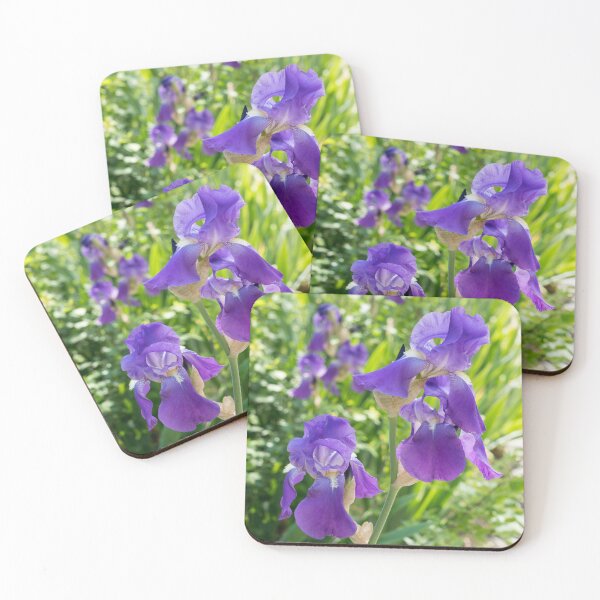 Item preview, Purple Iris Blooms Garden Edge designed and sold by Georgia Mizuleva.