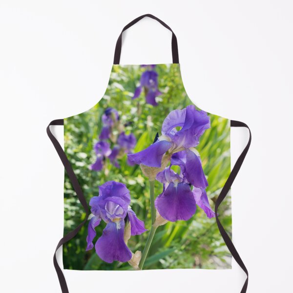 Item preview, Purple Iris Blooms Garden Edge designed and sold by Georgia Mizuleva.