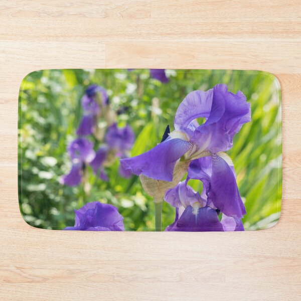 Item preview, Purple Iris Blooms Garden Edge designed and sold by Georgia Mizuleva.