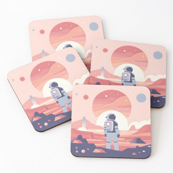 Item preview, Astronaut Solitude Lost in Mars Pastel 001 designed and sold by JohnnyVillas.