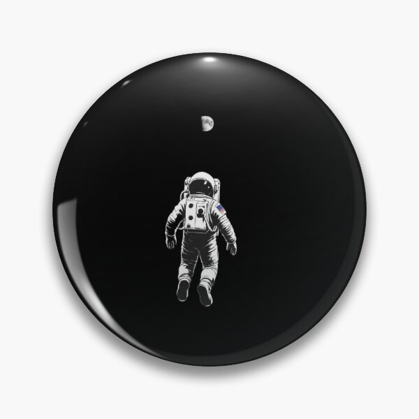Item preview, Astronauta solitario mirando la media luna designed and sold by Rebel Weave.