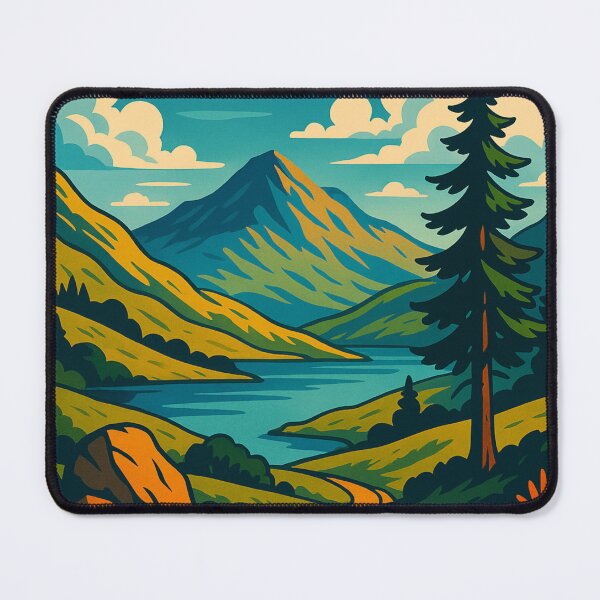 Item preview, Snowdonia Lake and Mountain Path – North Wales Wilderness designed and sold by Aryabek.