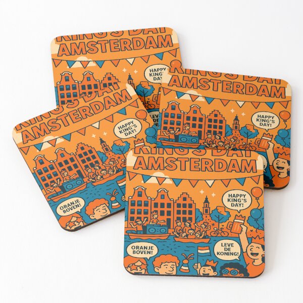 Item preview, King’s Day Amsterdam – Orange Vibes Retro Festival Design designed and sold by StudioCultura.