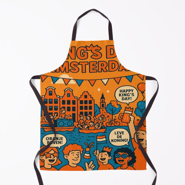 Item preview, King’s Day Amsterdam – Orange Vibes Retro Festival Design designed and sold by StudioCultura.