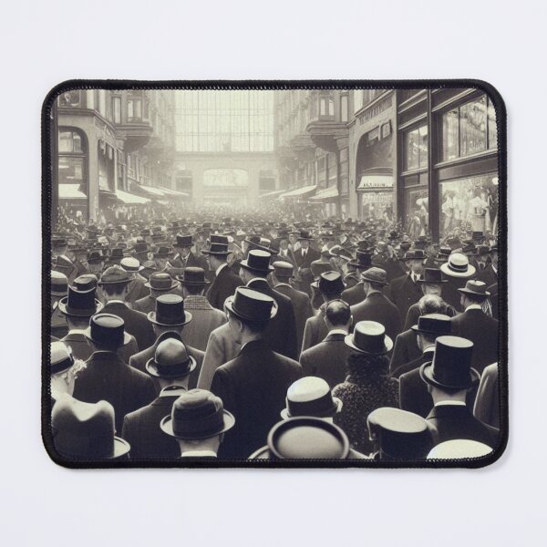 Item preview, 1920s Berlin Germany AI Art – Vintage Black and White City Scene Design for Clothing, Accessories, and Urban Decor designed and sold by knalpot-design.