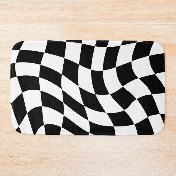Item preview, Wavy Black and White Chessboard Design designed and sold by Chess64.