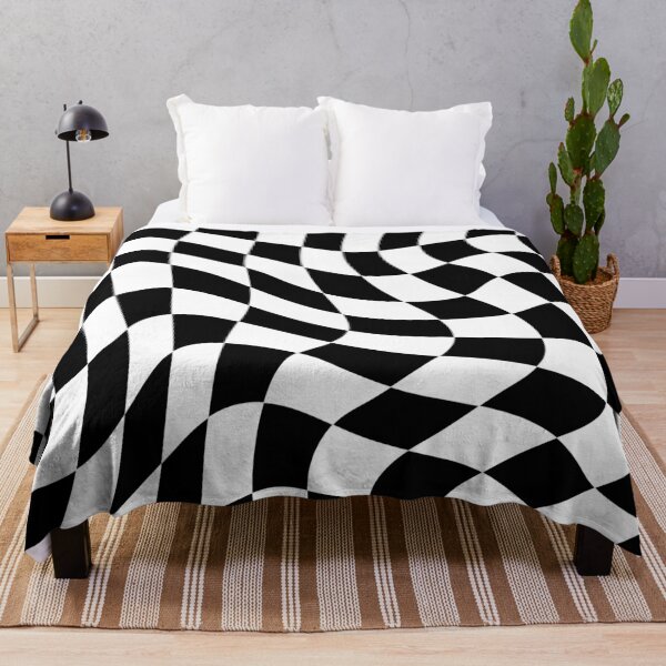 Item preview, Wavy Black and White Chessboard Design designed and sold by Chess64.
