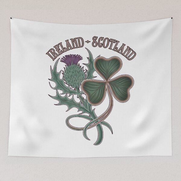 Item preview, Escocia Irlanda - Cardo y trébol - Irlandés escocés celta designed and sold by CELTIC-DESIGNS.
