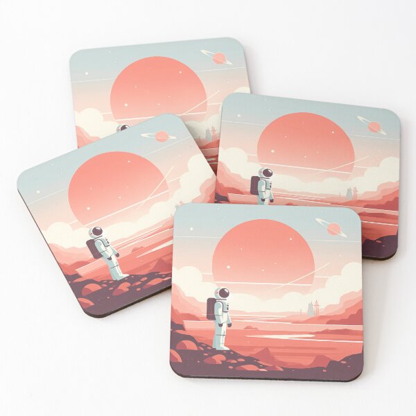 Item preview, Astronaut Solitude Lost in Mars Pastel 007 designed and sold by JohnnyVillas.