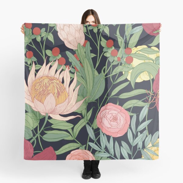 Aperçu de l'œuvre Jardin fleuri - Jardin de Fleurs - Collection Print - Esthétique botanique élégante créée et vendue par Jackie.Bloom.