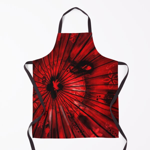 Item preview, Abstract Japanese Red Umbrella – Dynamic Cultural Art designed and sold by ArtStyleAlice.