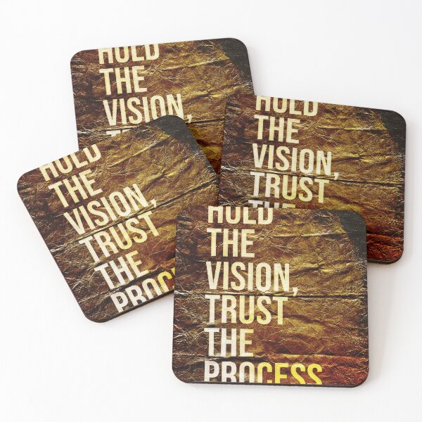 Item preview, Hold The Vision, Trust The Process, Motivational Text Art designed and sold by NickDedidis.