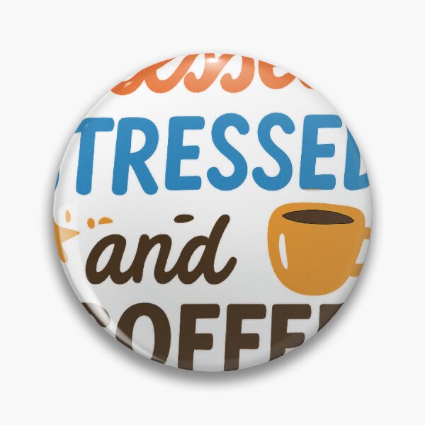 Item preview, Blessed, Stressed, and Coffee Obsessed | Funny Coffee Lover Quote designed and sold by Memorph.