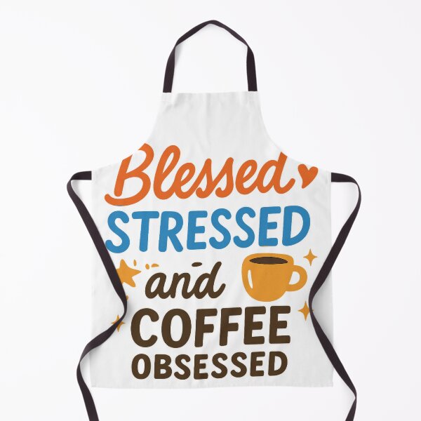 Item preview, Blessed, Stressed, and Coffee Obsessed | Funny Coffee Lover Quote designed and sold by Memorph.