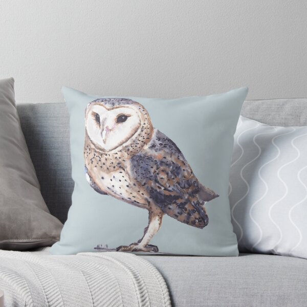 Item preview, Watercolor Barn Owl – Elegant Wildlife Bird Illustration designed and sold by ArtStyleAlice.