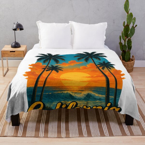Item preview, California Dreamin’ Sunset – Pacific Coast Palm Paradise designed and sold by Aryabek.