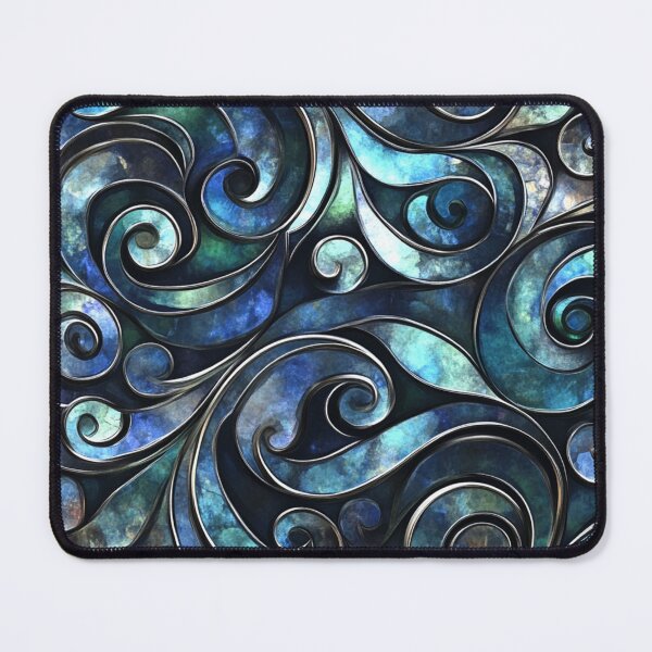 Item preview, New Zealand Māori Paua Pattern Koru Design 392 designed and sold by GrinGalore.