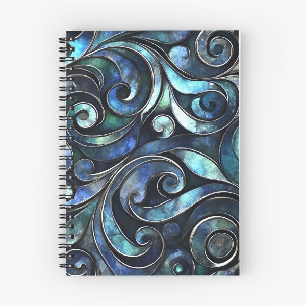 Item preview, New Zealand Māori Paua Pattern Koru Design 392 designed and sold by GrinGalore.