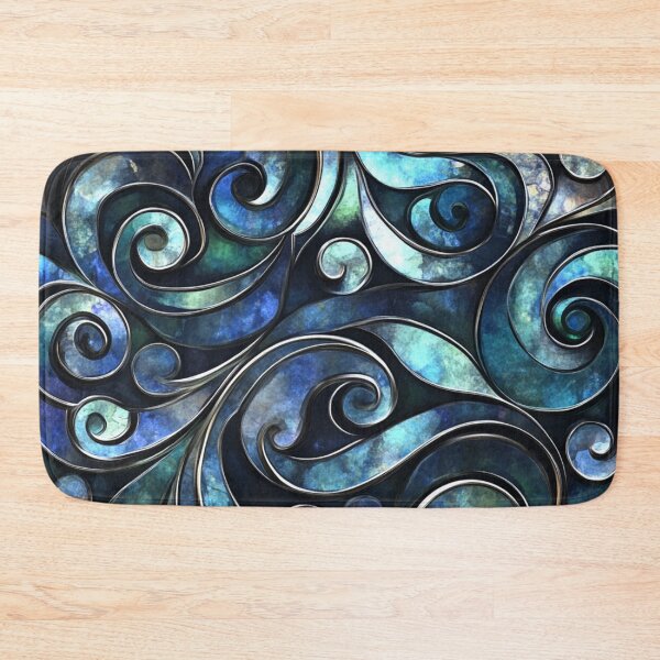 Item preview, New Zealand Māori Paua Pattern Koru Design 392 designed and sold by GrinGalore.