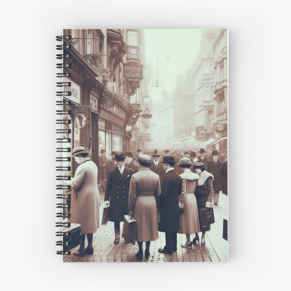 Item preview, 1920s Frankfurt Germany AI Art – Vintage Black and White City Scene Design for Clothing, Accessories, and Urban Decor designed and sold by knalpot-design.