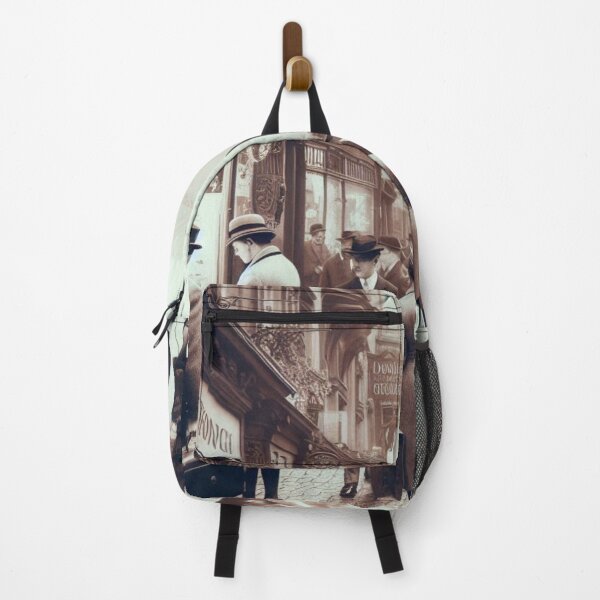 Item preview, 1920s Frankfurt Germany AI Art – Vintage Black and White City Scene Design for Clothing, Accessories, and Urban Decor designed and sold by knalpot-design.