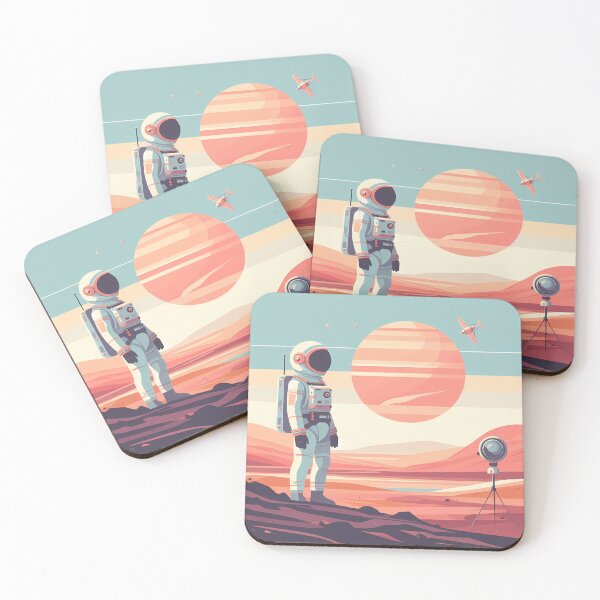 Item preview, Astronaut Solitude Lost in Mars Pastel 019 designed and sold by JohnnyVillas.