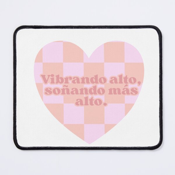 Item preview, Vibrating High Dreaming Higher - Positive Design in Spanish | Retro Style Heart designed and sold by themombossjournal.