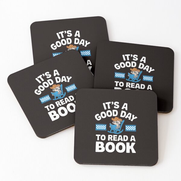 Item preview, It’s a Good Day to Read a Book Funny Raccoon Reader Bookworm designed and sold by MAKOPOKOShop.