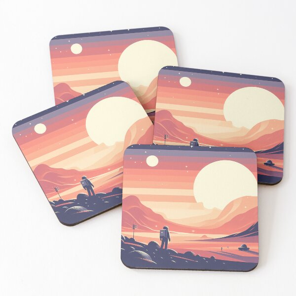 Item preview, Astronaut Solitude Lost in Mars Pastel 020 designed and sold by JohnnyVillas.