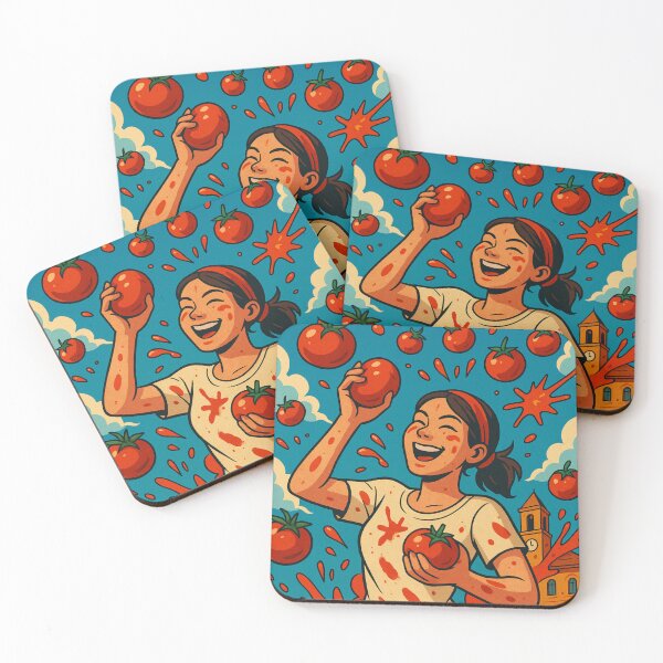 Item preview, La Tomatina Joy – Spanish Festival of Tomatoes in Buñol designed and sold by Aryabek.